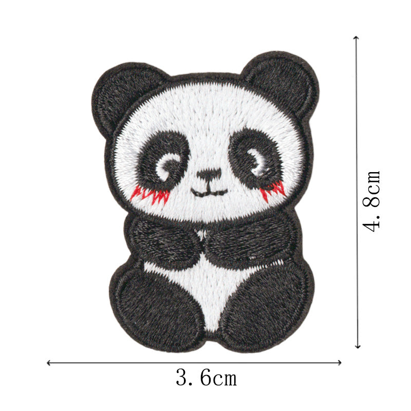 Wholesale Cute cartoon panda embroidery DIY Patches