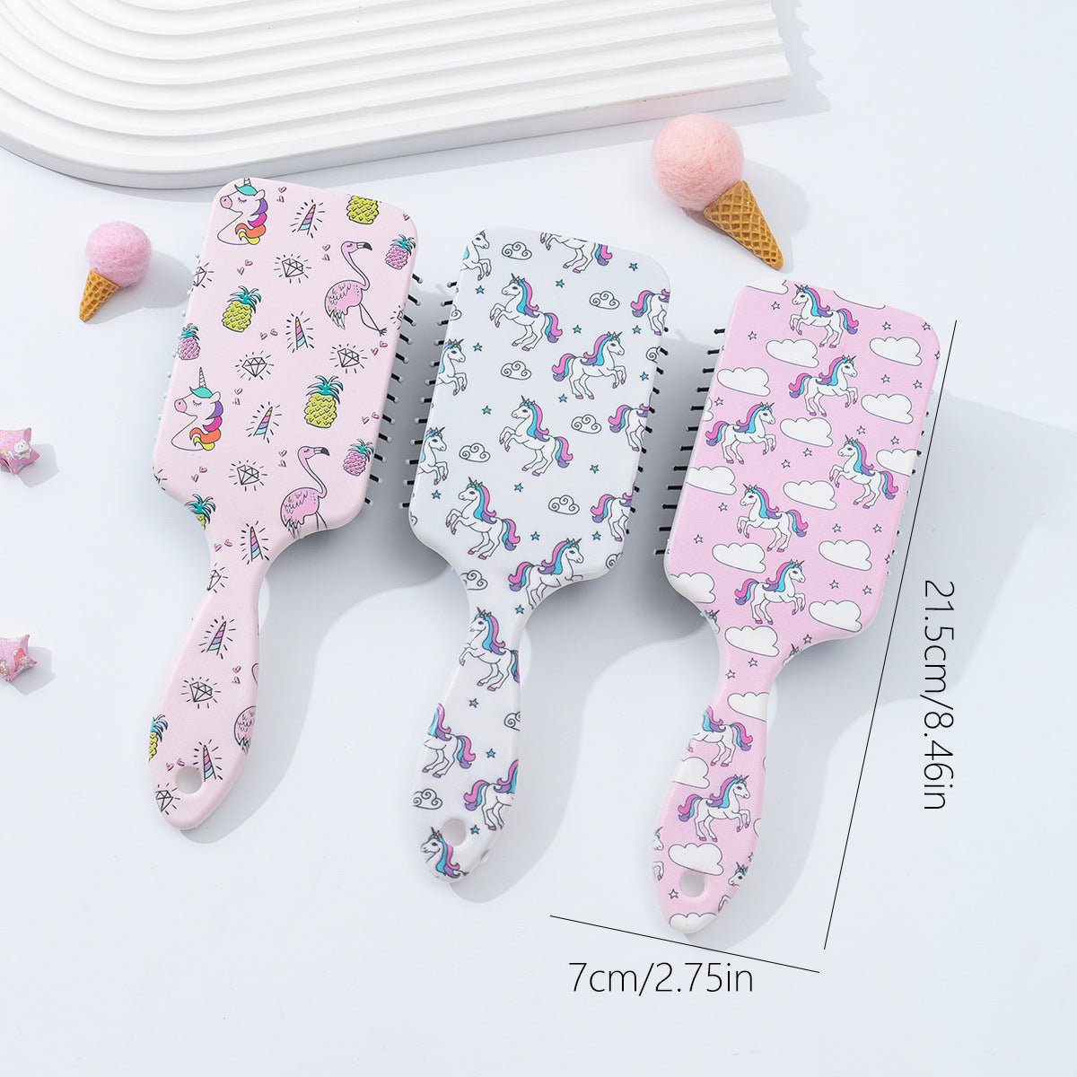 Wholesale  Unicorn Cartoon DIY Plastic Comb