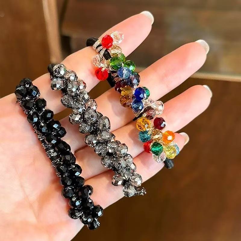 Women's imitation crystal beaded hairband