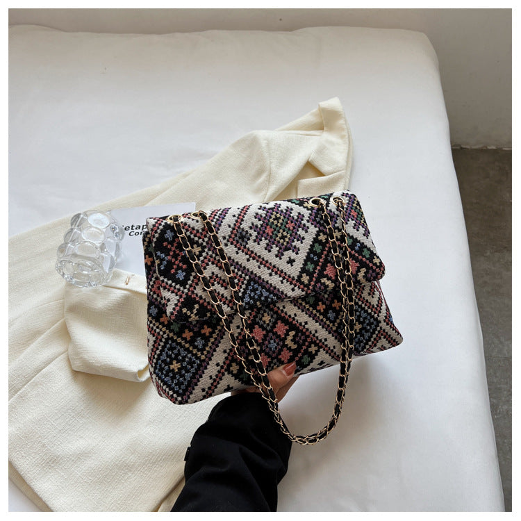 Wholesale Canvas Ethnic Wind Large Capacity Bag