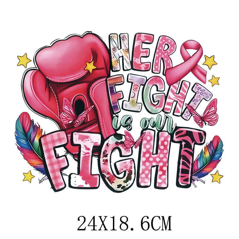 Wholesale 10pcs/pack Pink rainbow ribbon UV DTF Ready to Press Transfers Wraps