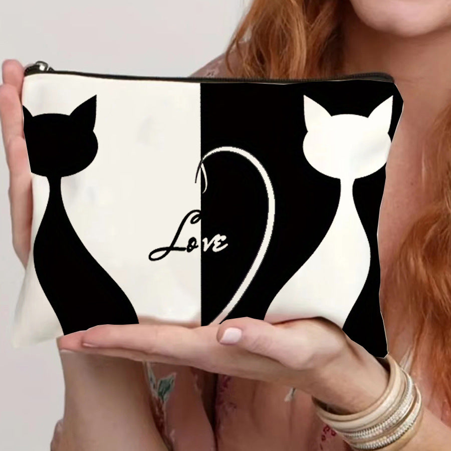 Wholesale spot canvas zipper bag canvas cosmetic bag zipper canvas bag pencil case