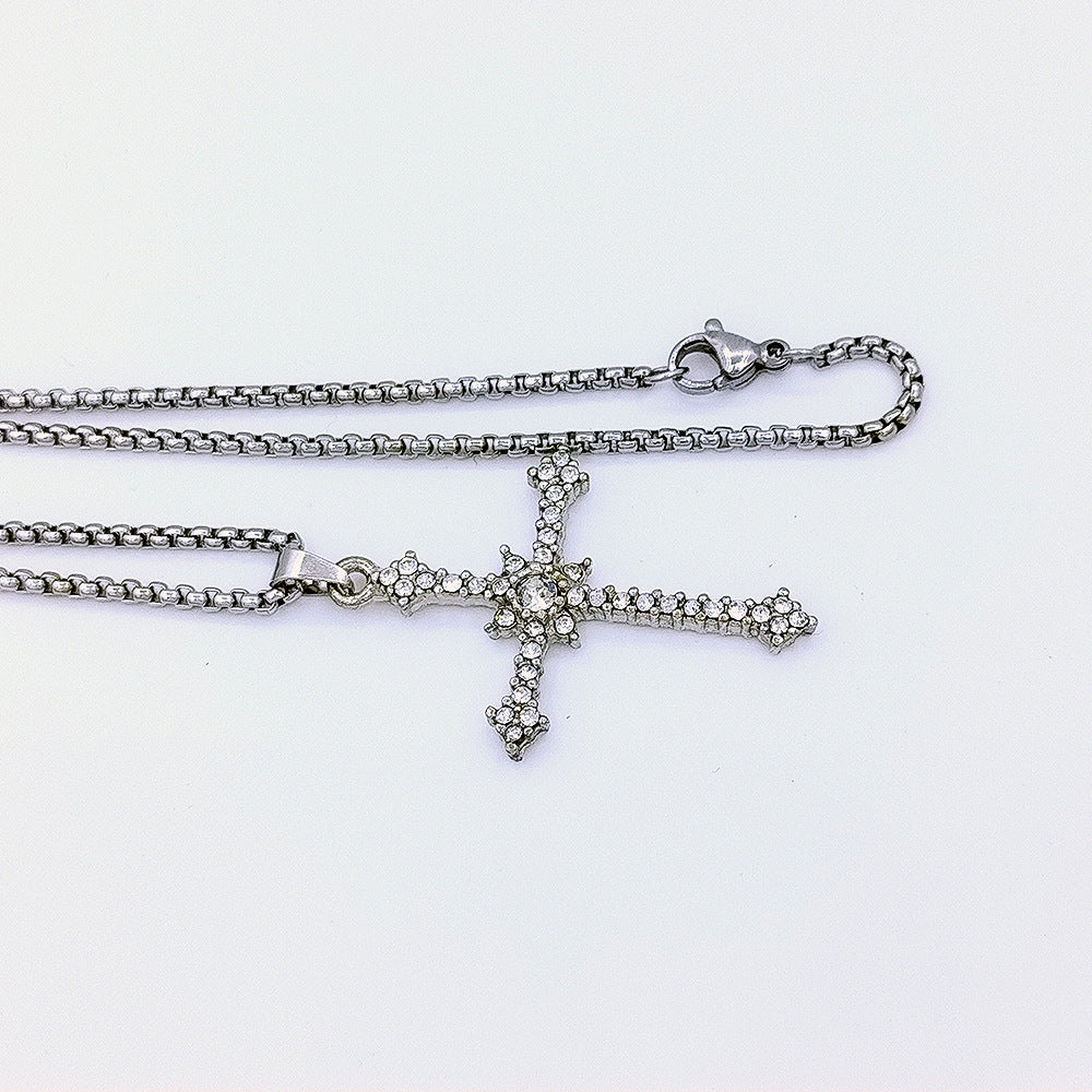 Wholesale Diamond Cross Pendant Necklace