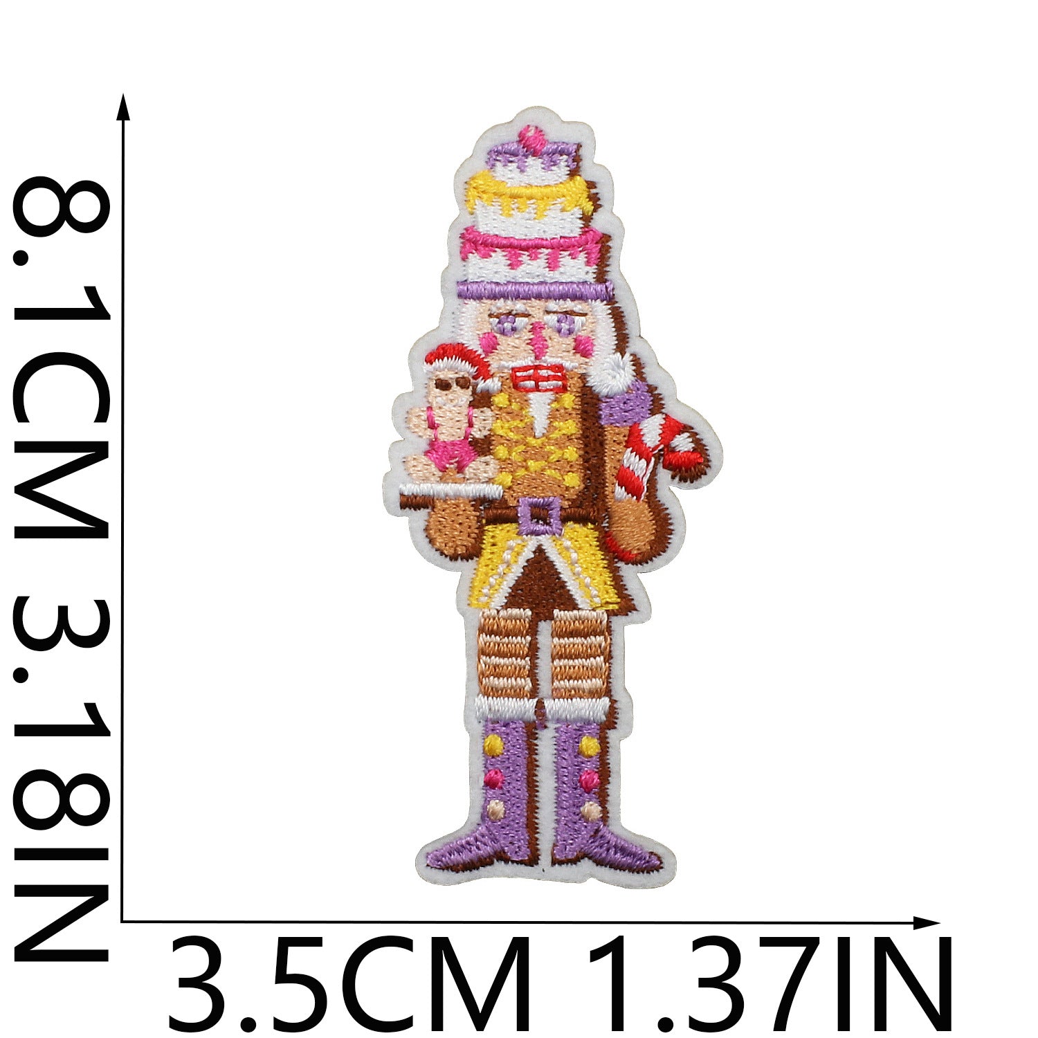 Wholesale Chic Polyester Embroidered Iron On Nutcracker Patch For Clothing Bags DIY Craft Accessory OLY Exclusive