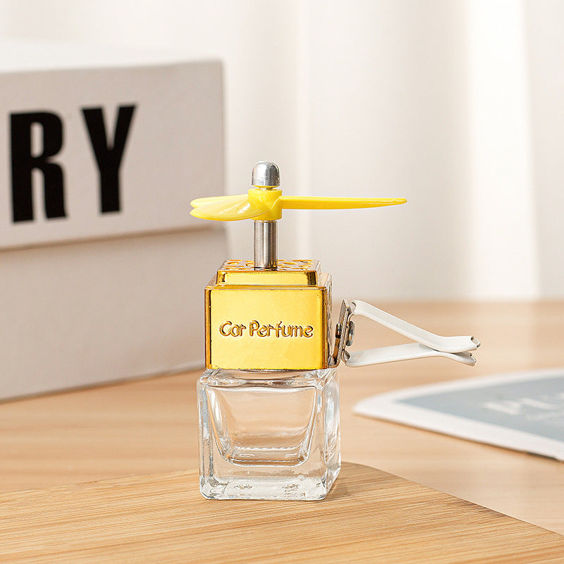 Wholesale Gold, Silver and Black Square Airplane Air Outlet Perfume Empty Bottle Car Decoration