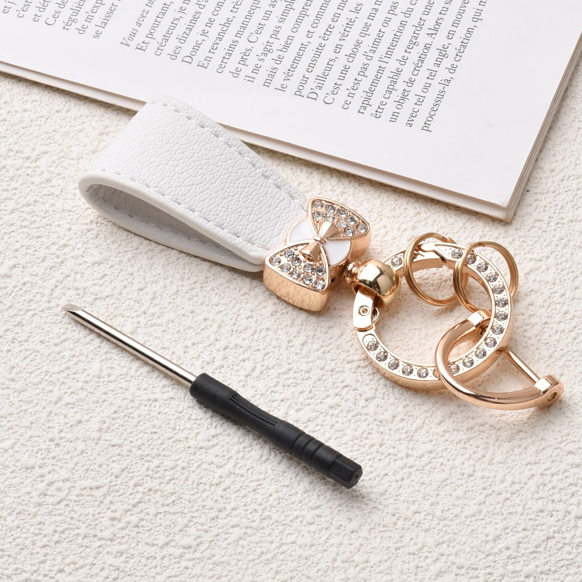 Wholesale Diamond Bow Bracelet Keychain