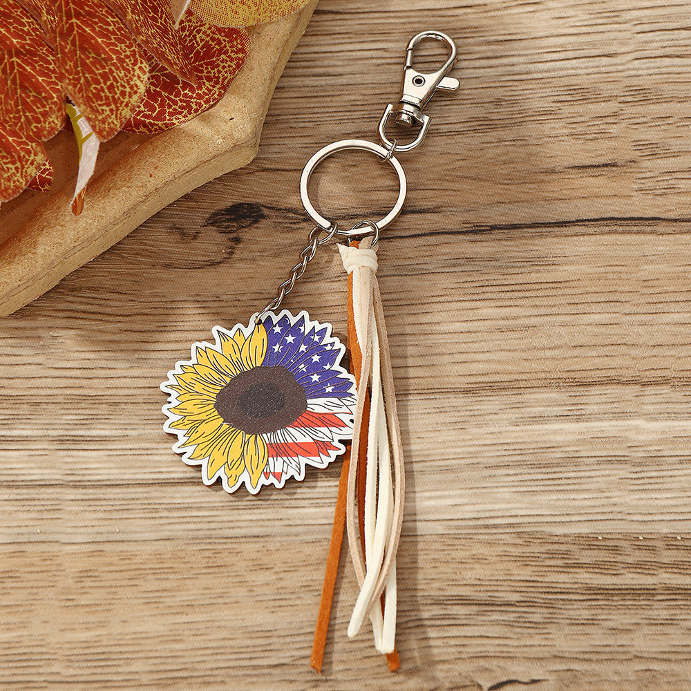 Wholesale Independence Day Metal Keychain