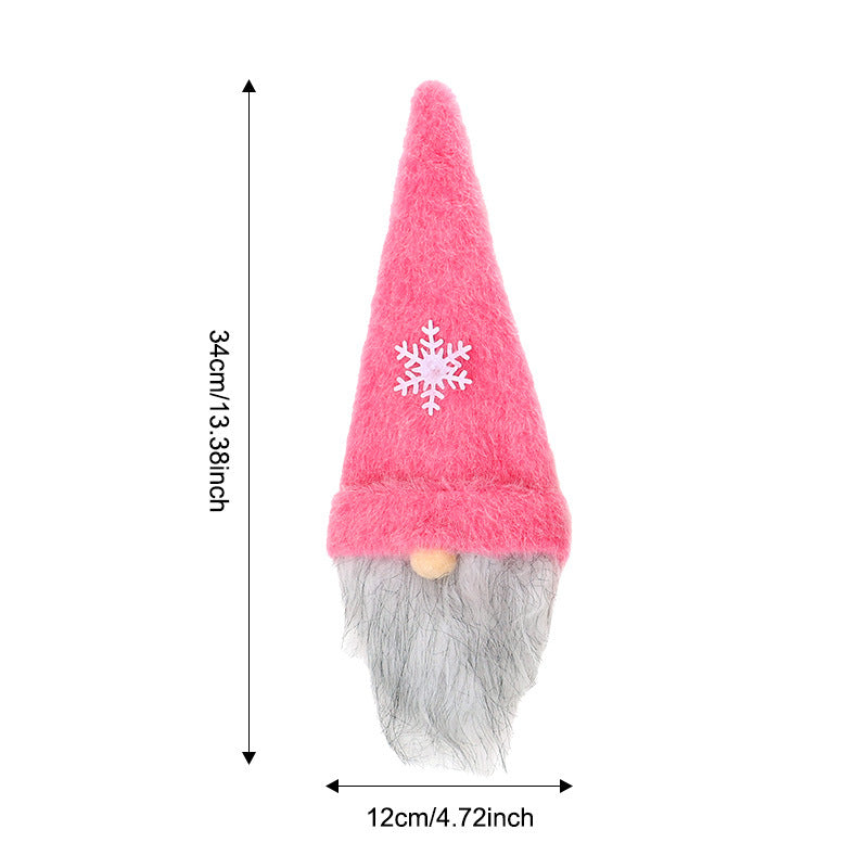 Wholesale Christmas decorations faceless doll wine bottle cap  decoration