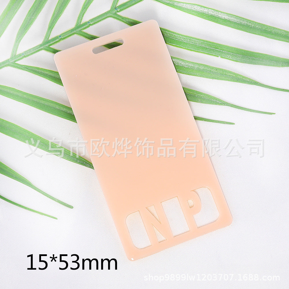 Wholesale 10pcs New Blank Glitter Acrylic Hollow Letter DIY Pendant Bookmark