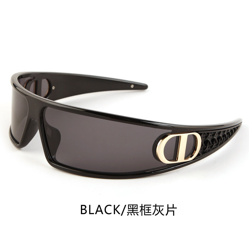 Wholesale Women's futuristic headband sunglasses two in one