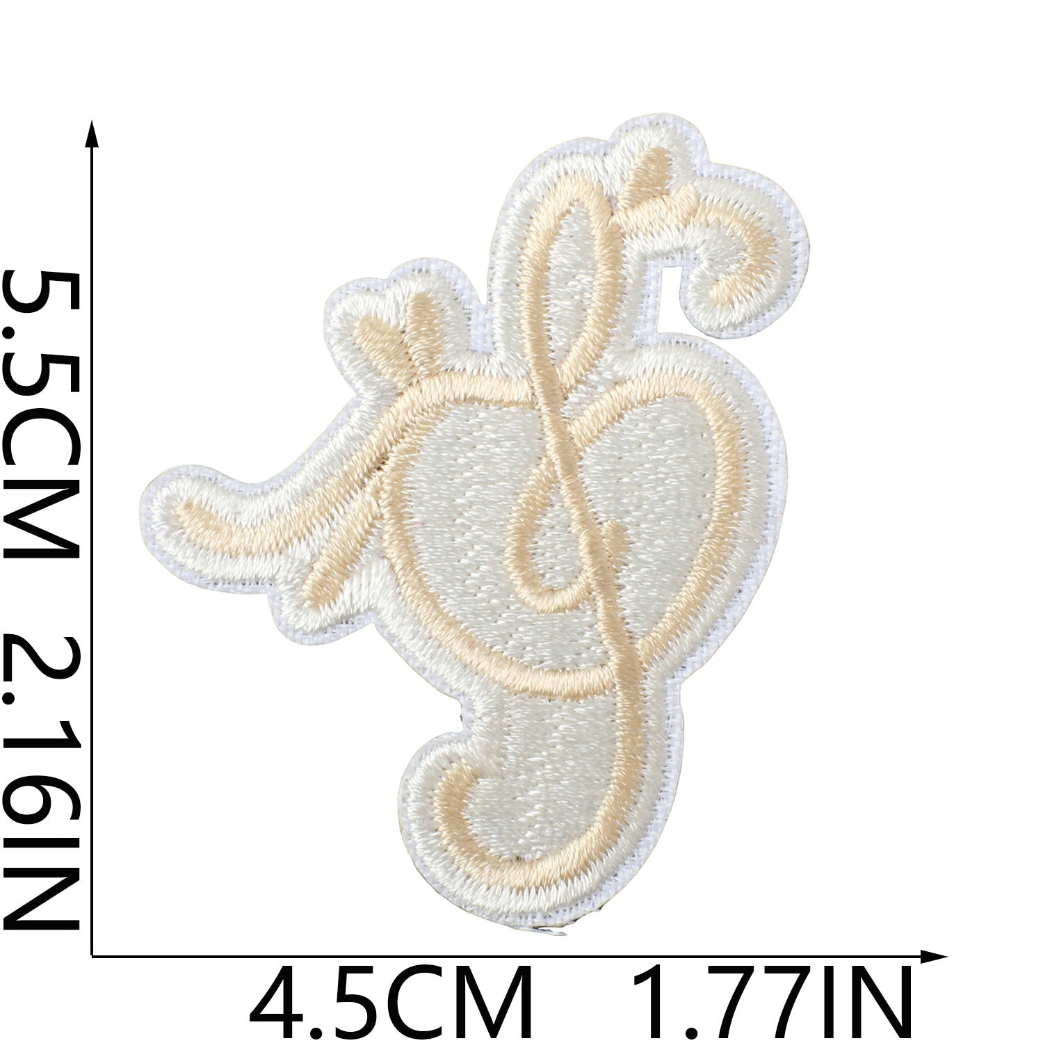 Wholesale Music Note Embroidered Patches For Clothing DIY Repair Decorative Self Adhesive Craft Accessory