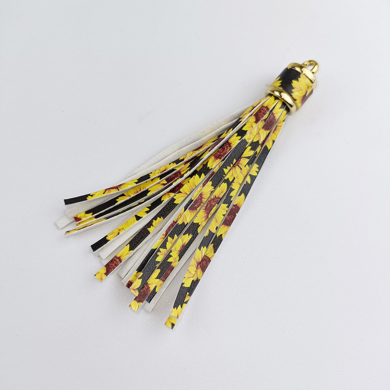 Wholesale Leopard Print PU Leather Tassel Printed Pendant Keychain Accessories