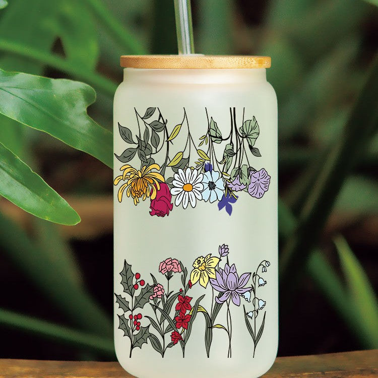 Wholesale  Christmas tree 16oz Cup UV DTF Wraps