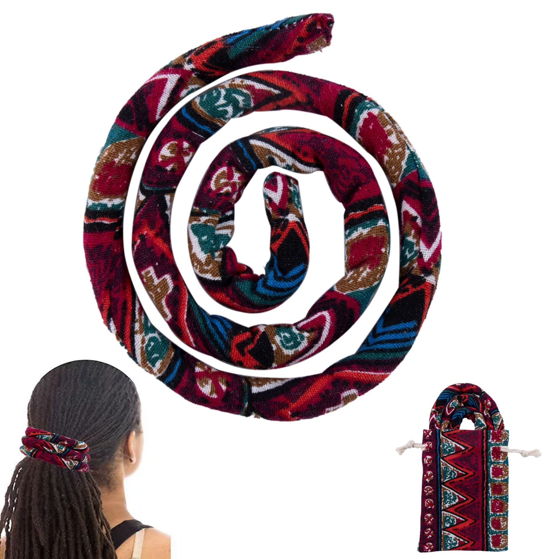 Accesorios de rastas étnicas de tela al por mayor