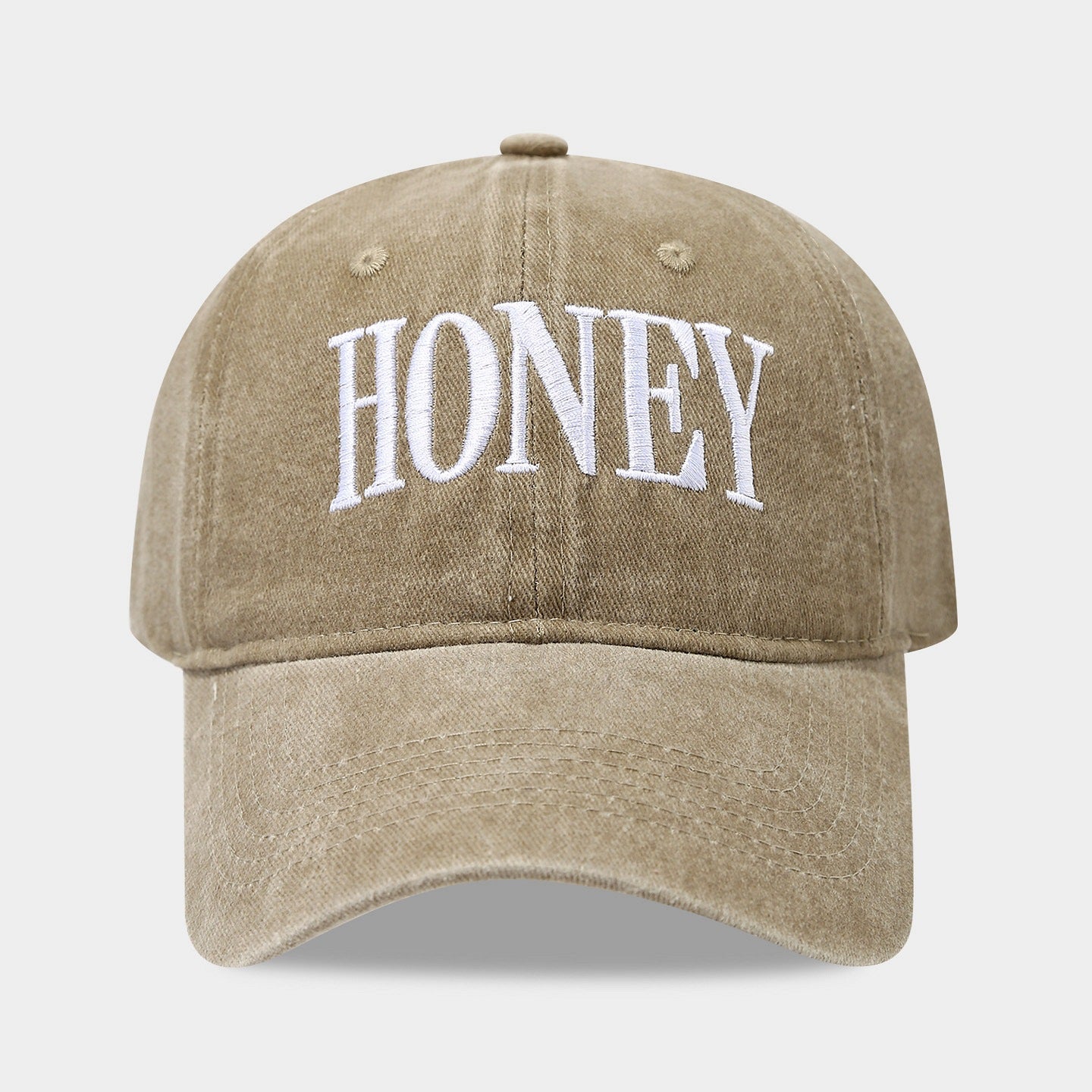 Wholesale  Embroidered Honey Baseball Cap Outdoor Sun Protection Visor Cap