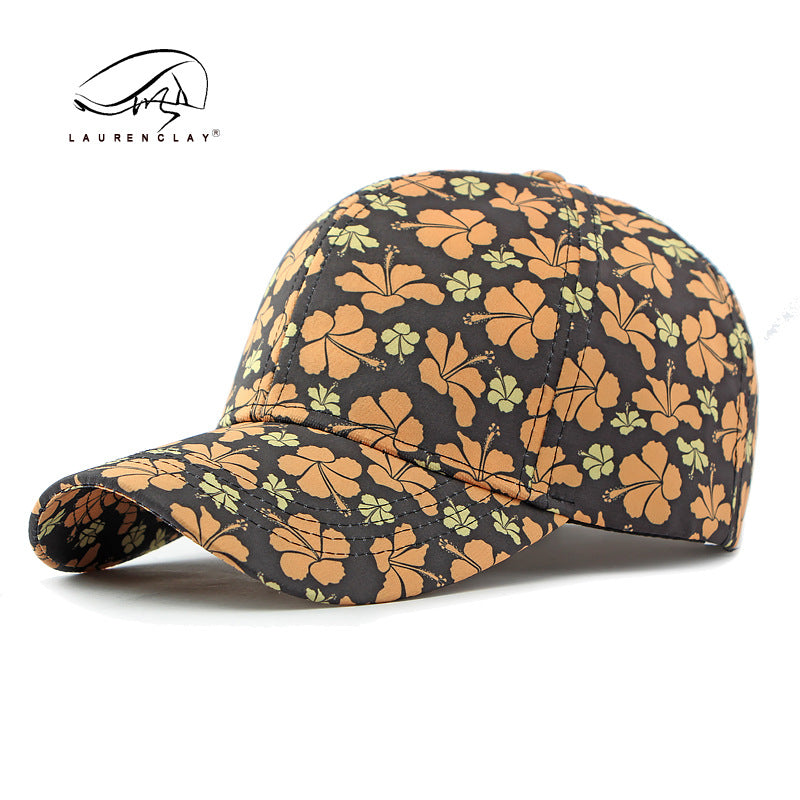 Wholesale Ethnic Style Fashion Flower Hard Top Baseball Cap