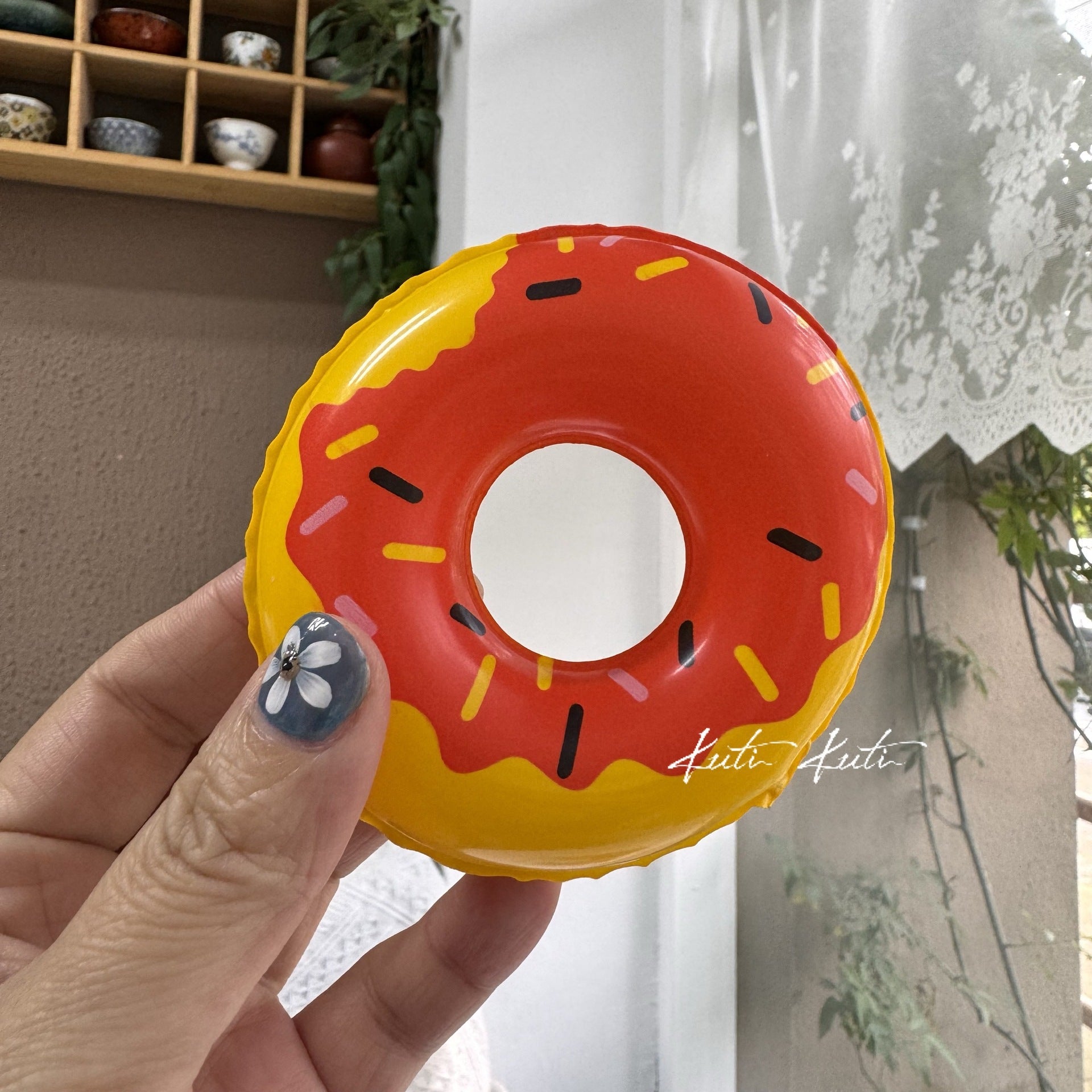 Wholesale Cute Duck Donut Swim Ring For Baby Water Play Soft Rubber Toy