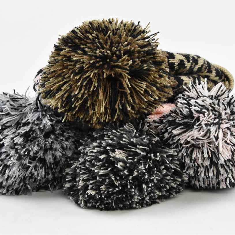 Wholesale Fashionable European and American Warm Woolen Hats, Winter Leopard Print Knit Hats