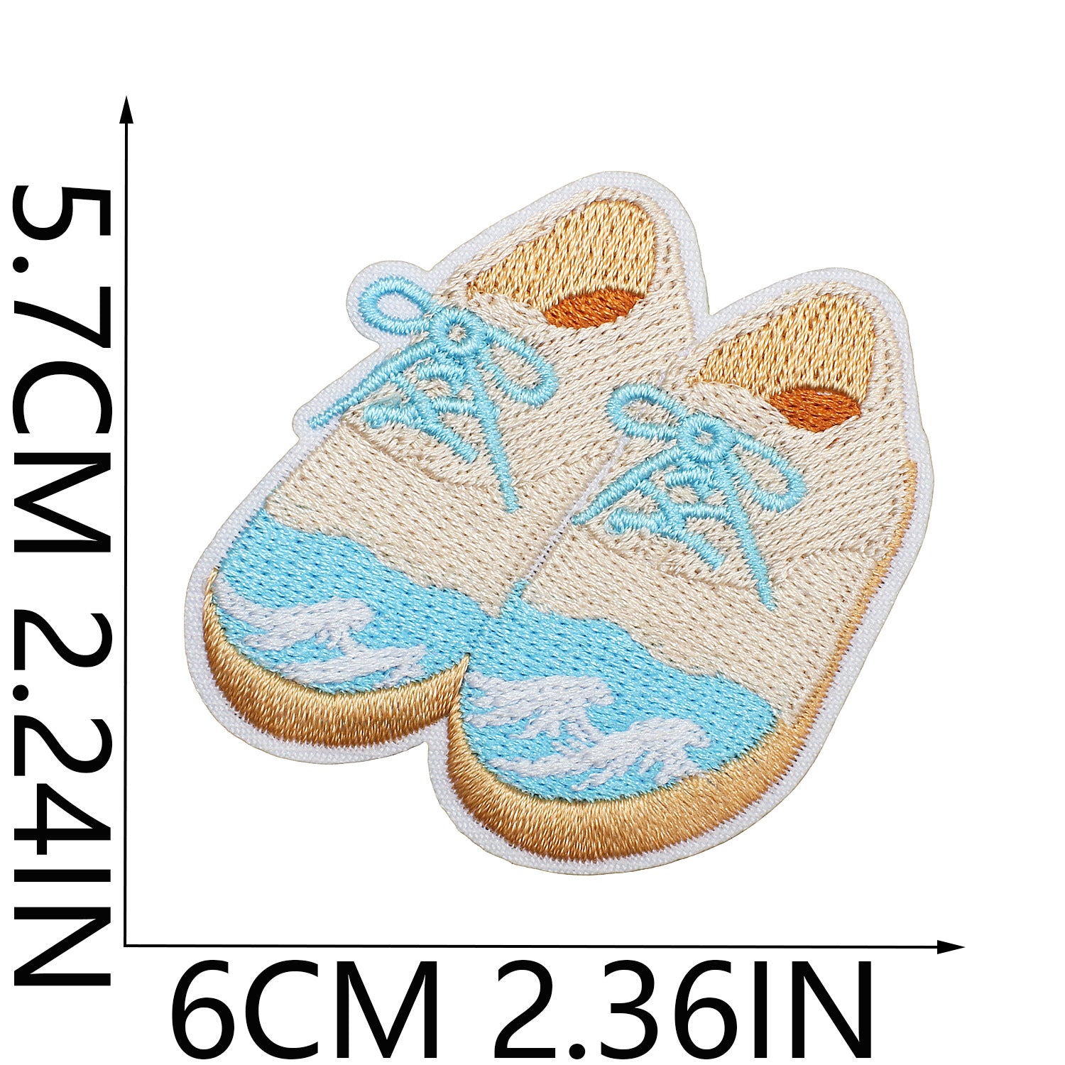 Wholesale Western Cowboy Shell Embroidered Patch Polyester Heat Transfer Applique For Clothing Casual Decorative Accent And Resale