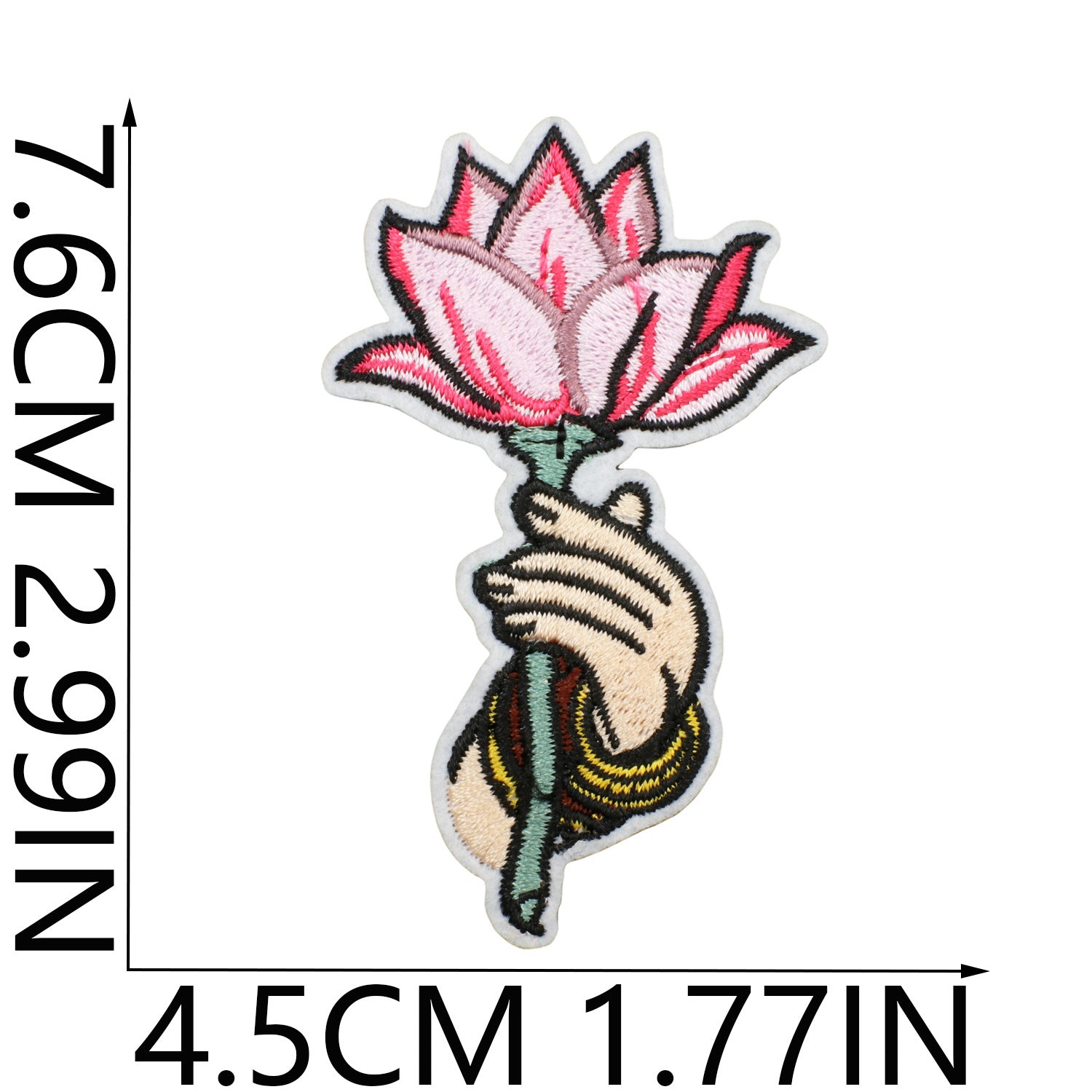 Wholesale Polyester Thread Embroidered Patch Indian Diwali Elephant And Cobra Design Decorative Clothing Craft Supply
