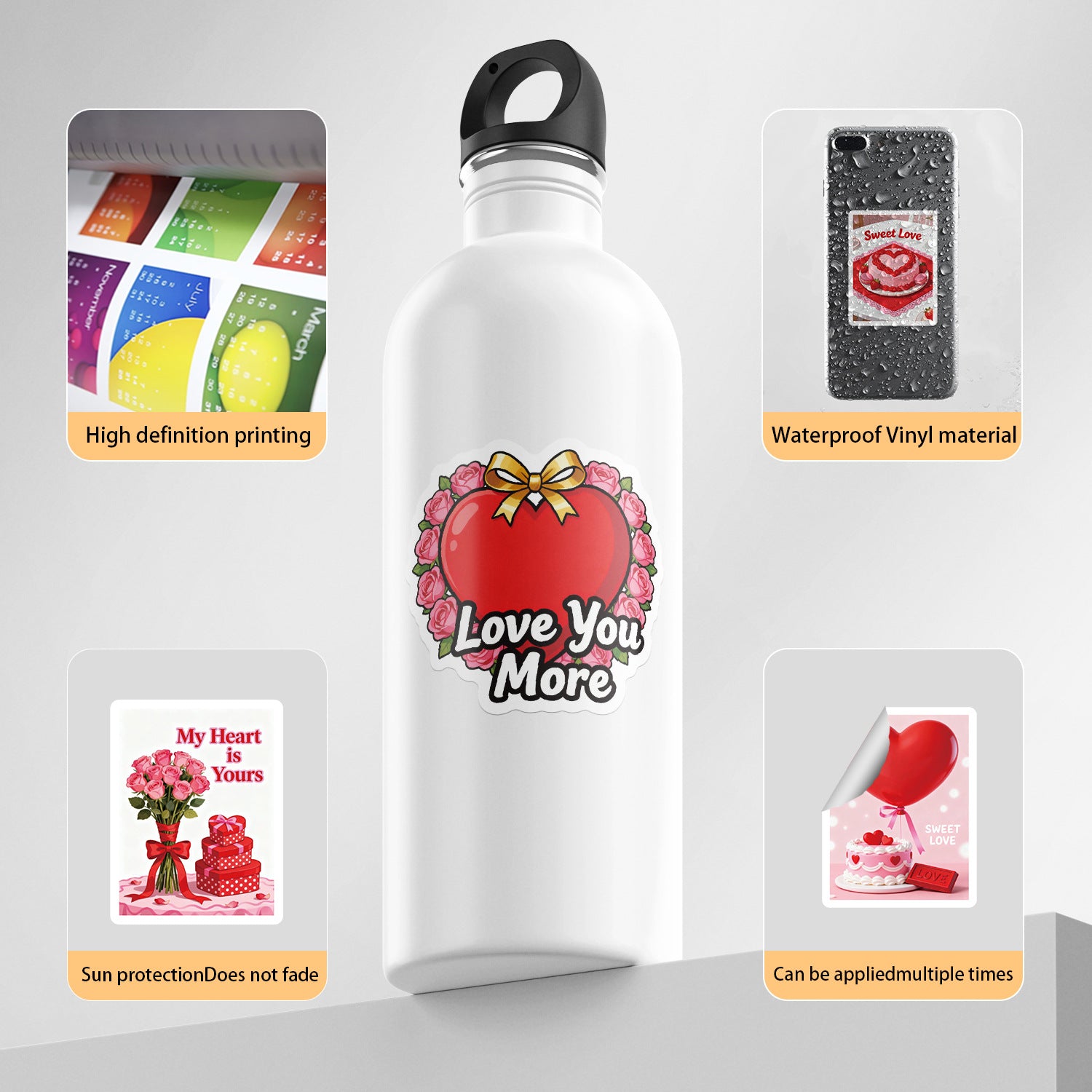 Wholesale 50Pcs  Valentine' s Day Graffiti Stickers