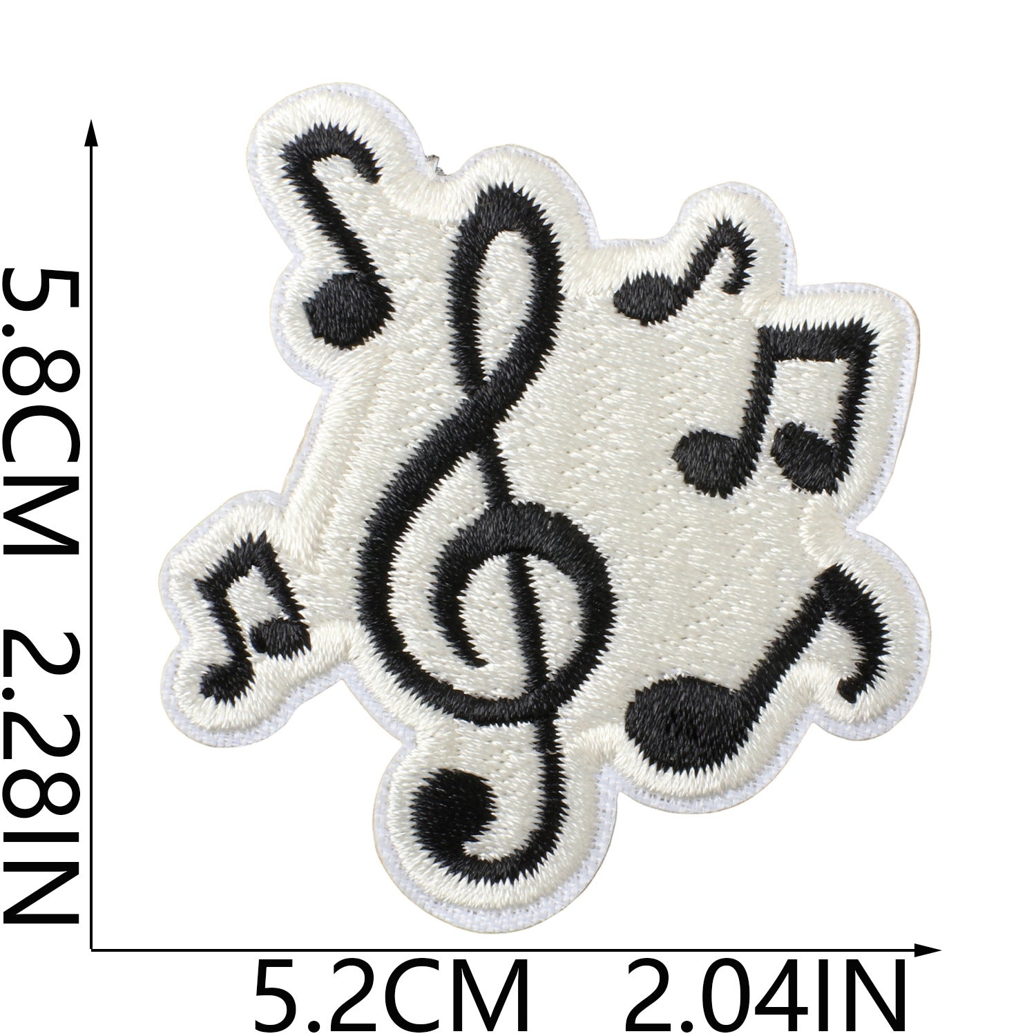 Wholesale Music Note Embroidered Patches For Clothing DIY Repair Decorative Self Adhesive Craft Accessory