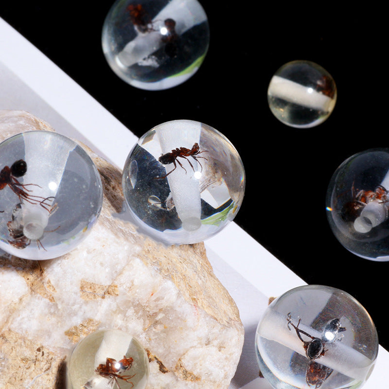 Wholesale Small insects bees and ants creative can wear straight hole beads