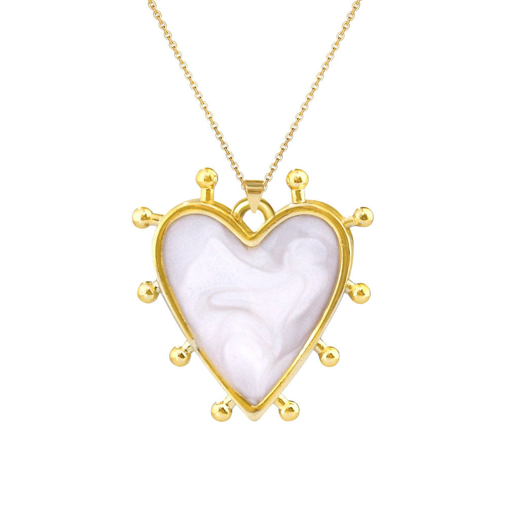 Wholesale Gradient Heart Butterfly Turtle Bee DIY Pendant Necklace Fashion Women S Jewelry Accessory Trendy Boutique Gift