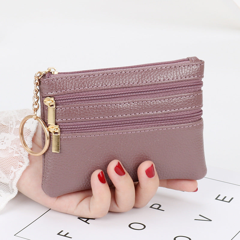 Wholesale PU Short Zipper Zero Wallet