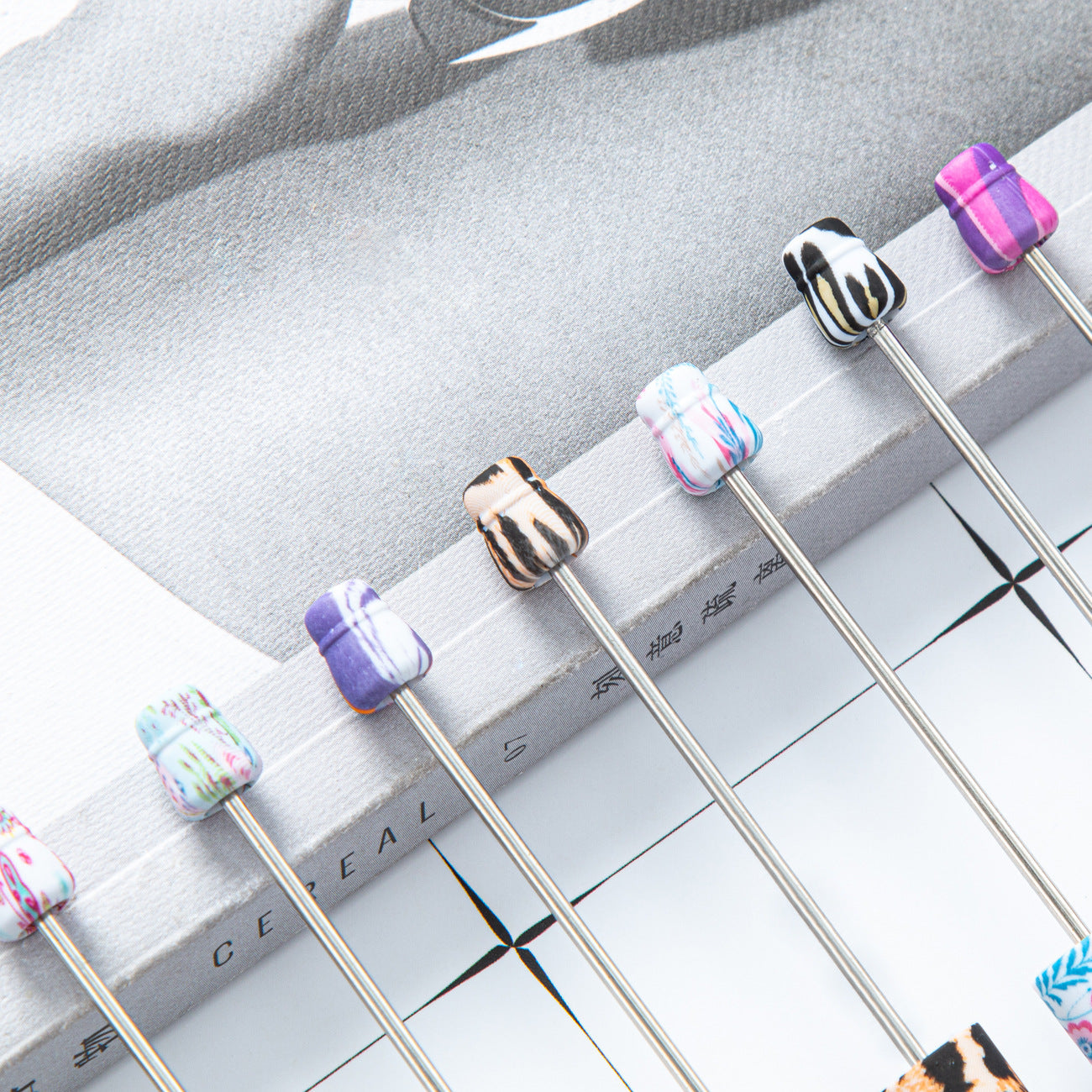 Wholesale 1000pcs Beadable Pens Cow Print Leopard Print Christmas Plastic Pen DIY for Beaded