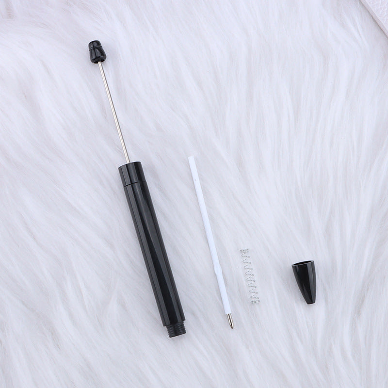 Wholesale 5pcs Beadable Pens Simple Plastic DIY Pen Office Supplies