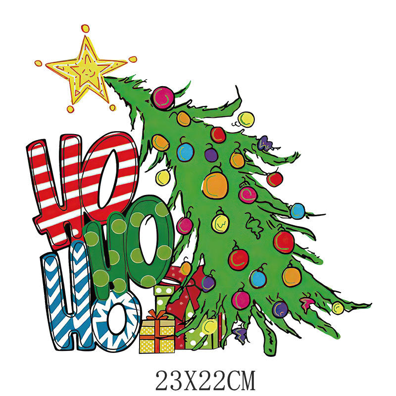 Wholesale Christmas Hot Stamping Spot  Heat Transfer Pattern UV DTF Ready to Press Transfers Wraps