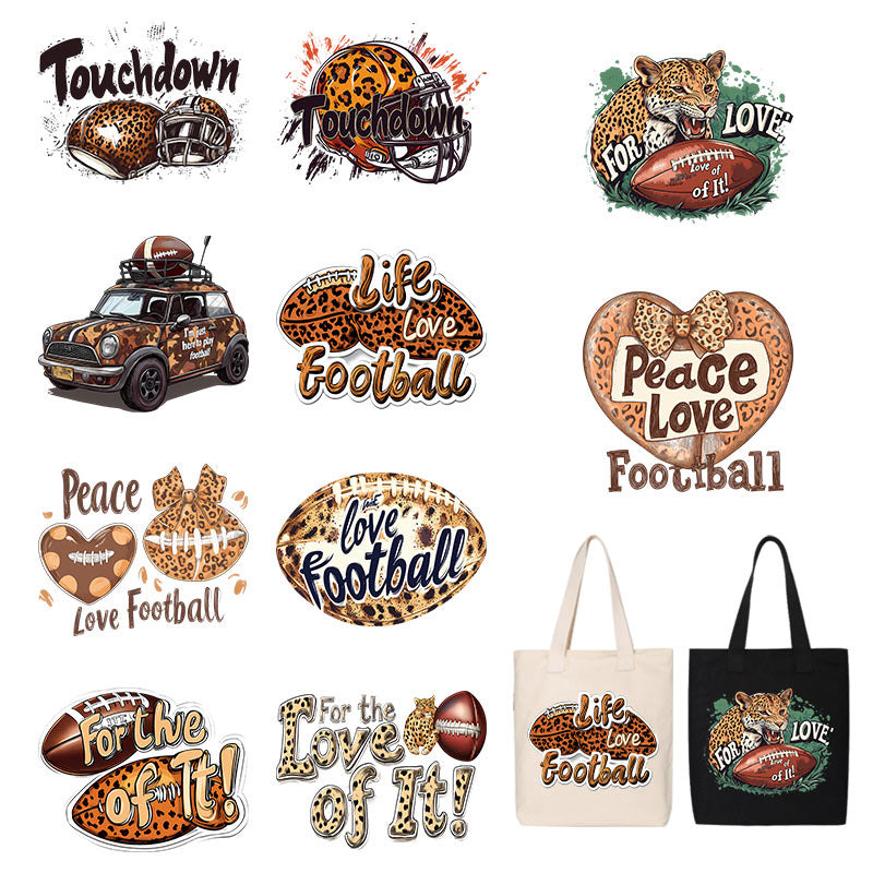 Wholesale rugby jersey UV DTF ready-to-use transfer stickers