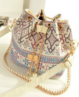 Wholesale Canvas Pearl Chain Tote Bag