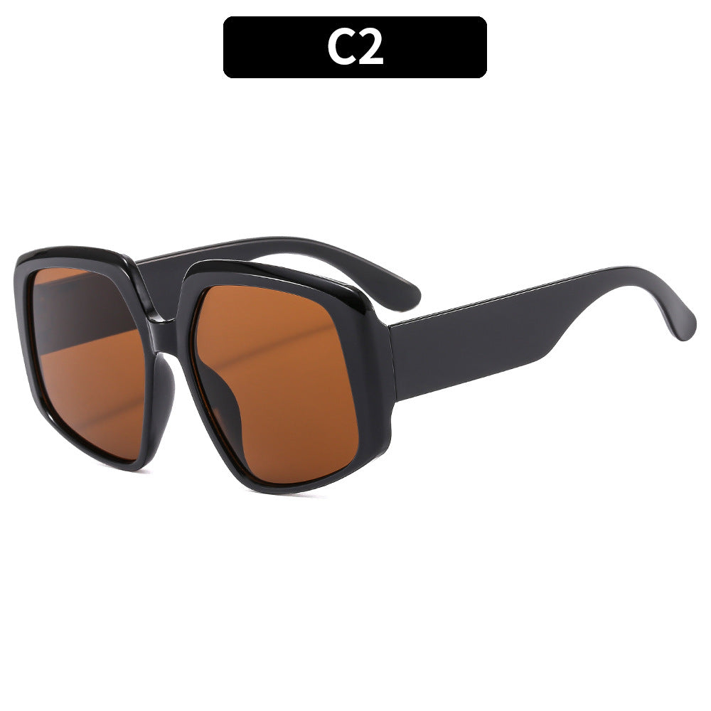 Wholesale Irregular Large Frame PC Sunglasses
