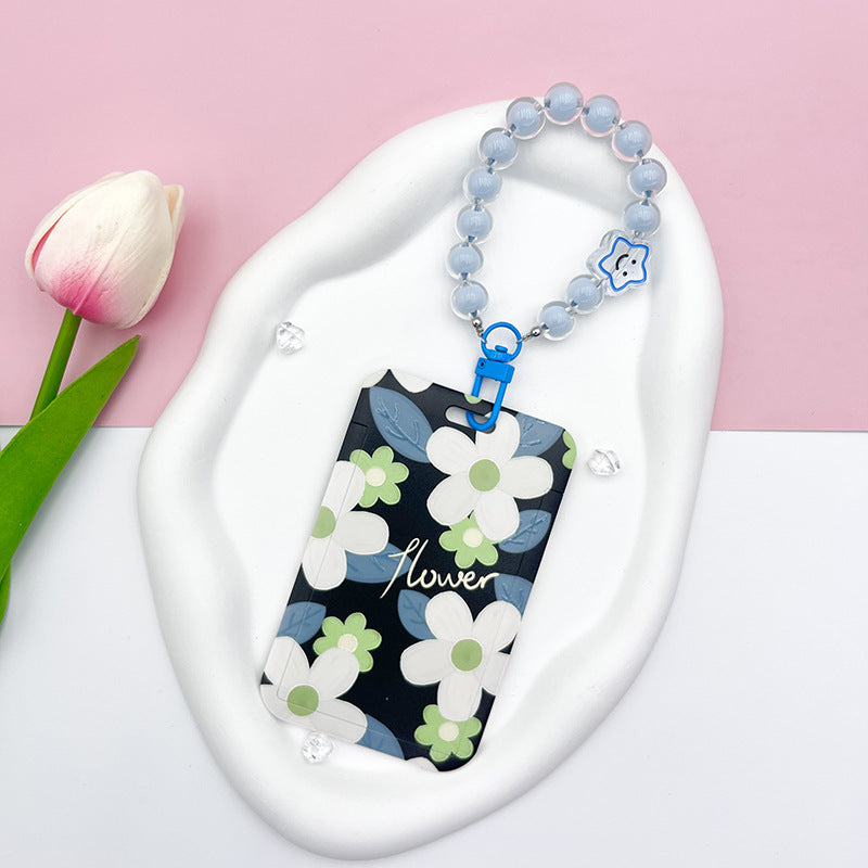 Wholesale Flower ID Card Holder Tag Bracelet Keychain
