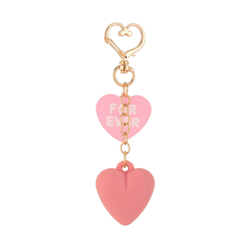 Wholesale Cartoon Heart-shaped Acrylic Keychains