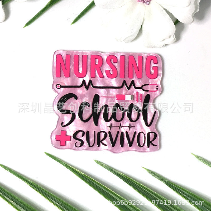 Wholesale 10pcs Nurses'  Day Acrylic Flatback