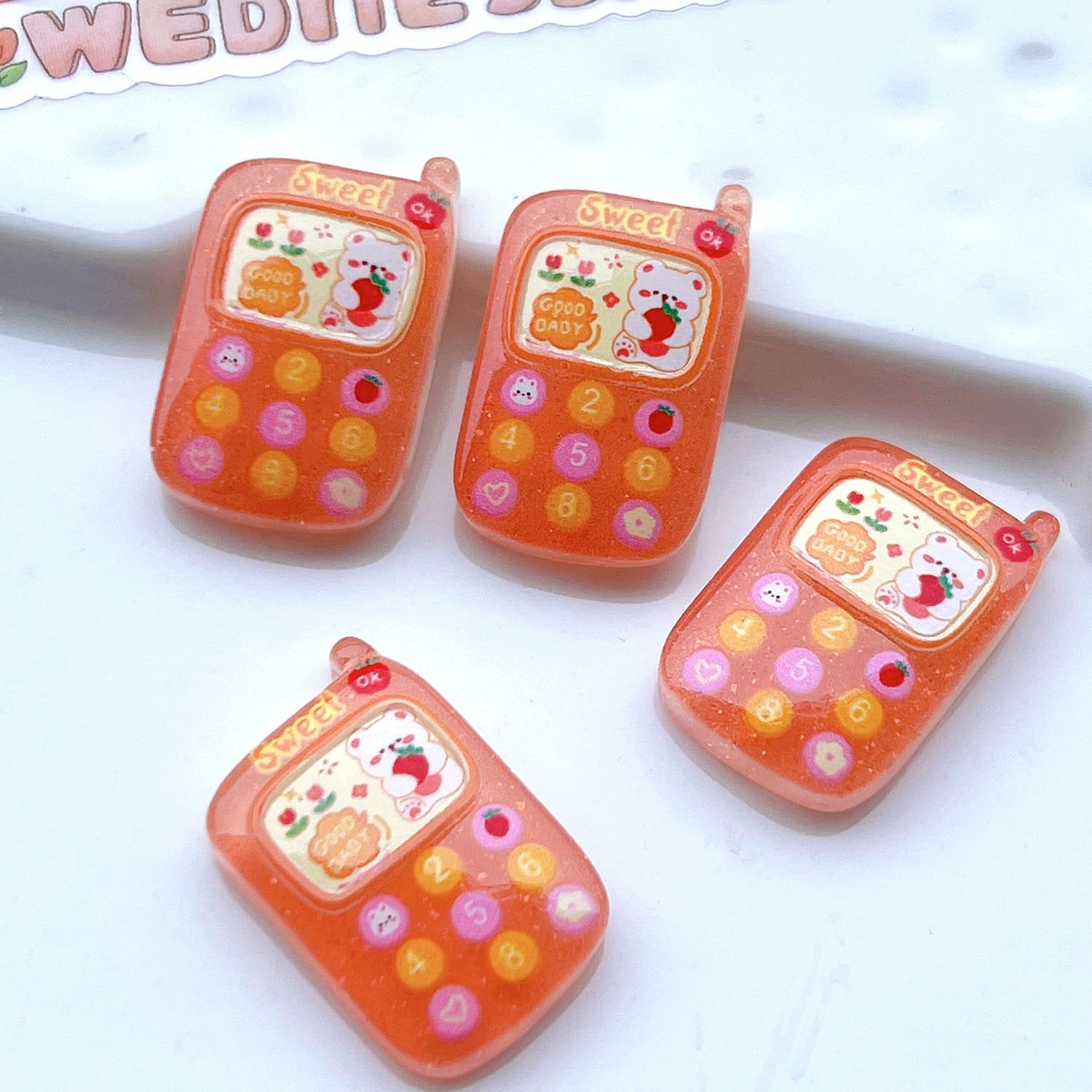 Wholesale 20pcs/pack Resin diy accessories mobile phone case diy hair accessories cream glue