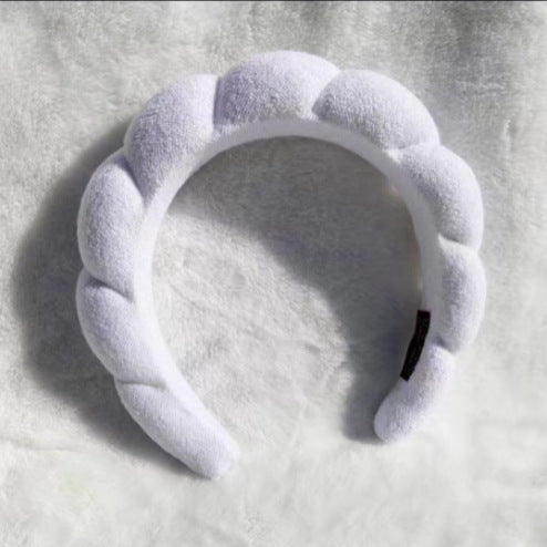 Wholesale Wholesale Fashion Face Wash Makeup Twist Sponge Hair Hoop