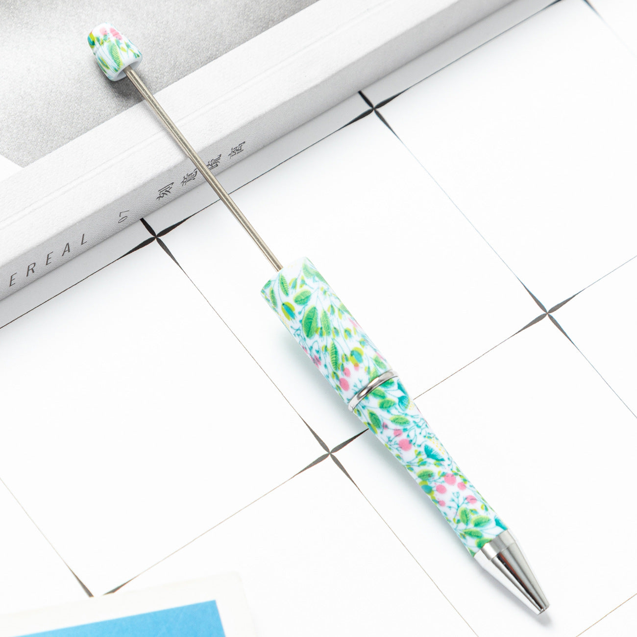 Wholesale Beadable Pens  Floral Butterfly Plastic Pen DIY for Beaded
