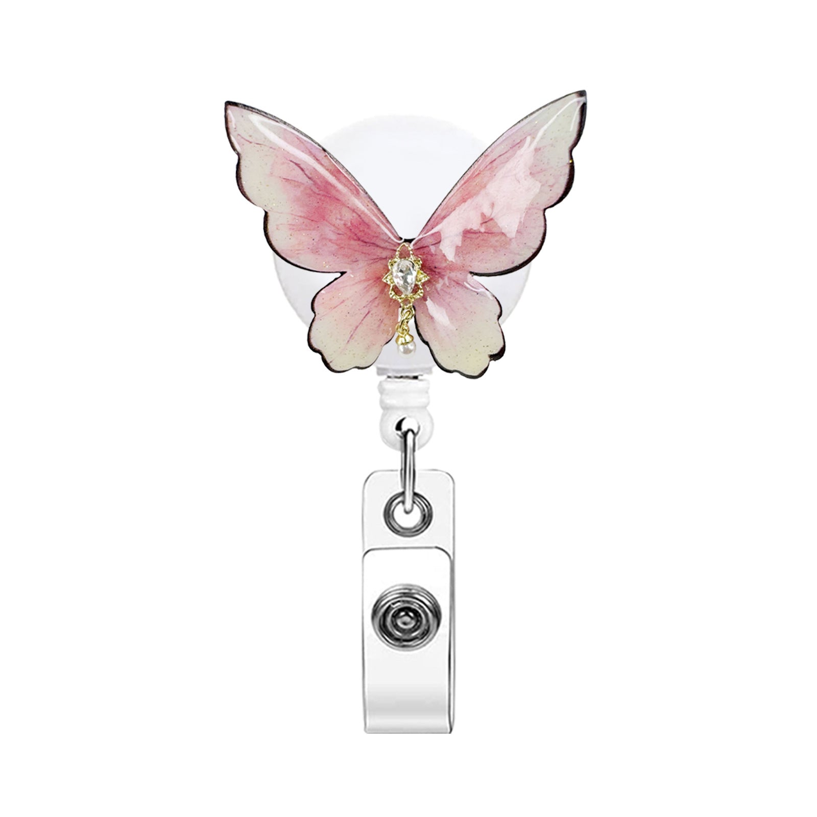 Wholesale Colorful Dancing Butterflies Badge Reels