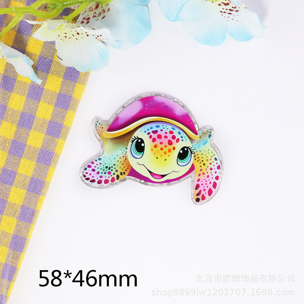 Wholesale 10pcs FlatBack Ocean Animal Acrylic Cute DIY Accessories