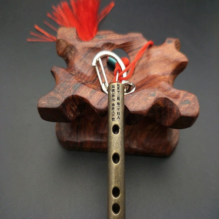 Wholesale Animation Demonic Patriarch 8cm Aluminum Tube Flute Keychain