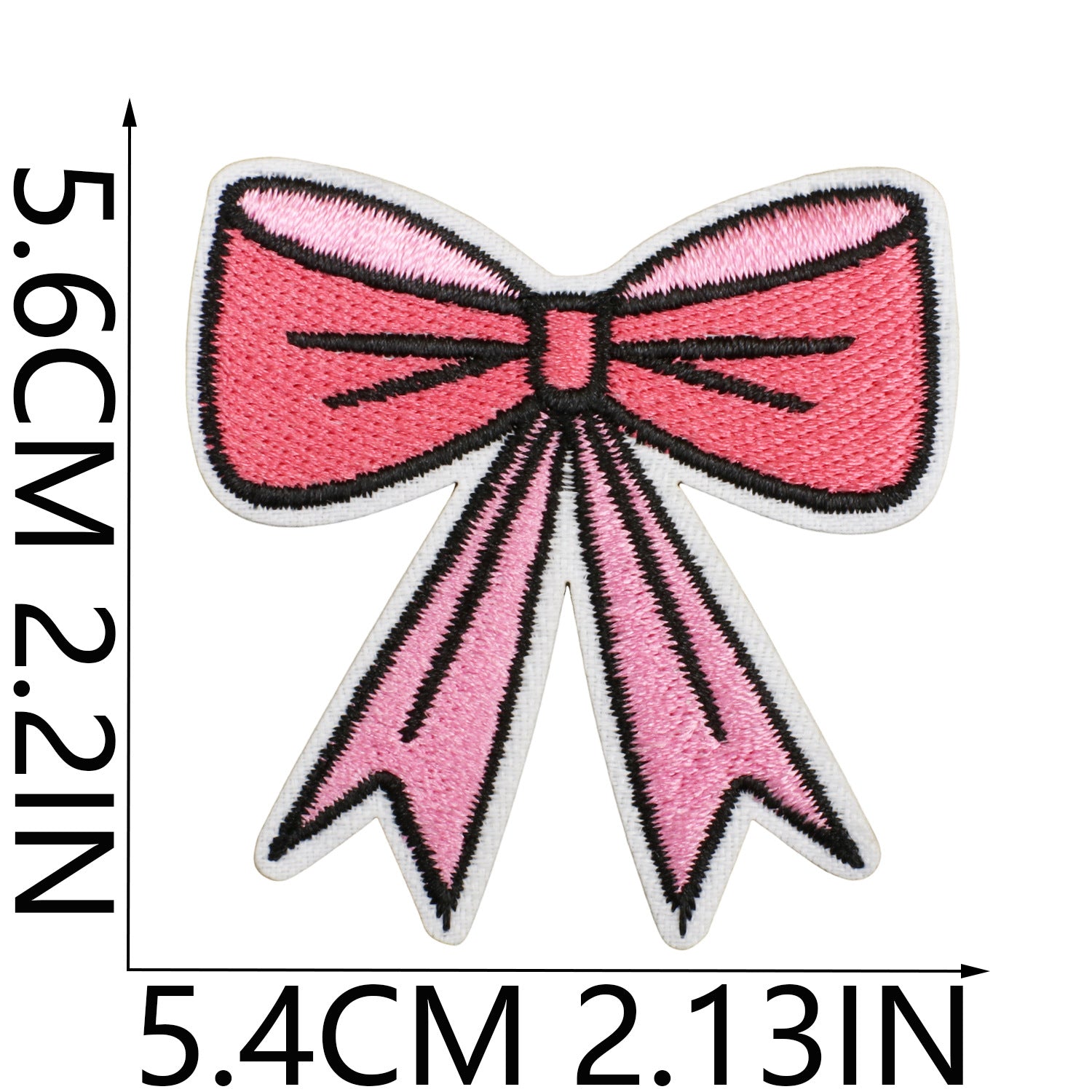 Wholesale Handmade Decorative Embroidered Cloth Sticker Bow Patch