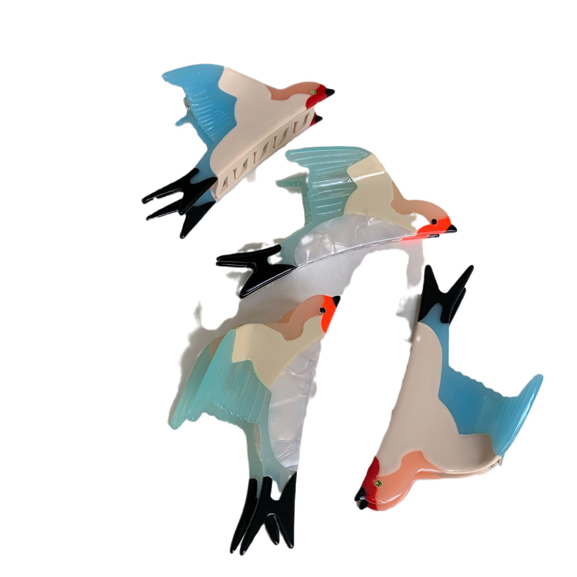 Wholesale Swallow Acetic Acid Niche Summer Sweet and Cute Shark Clips