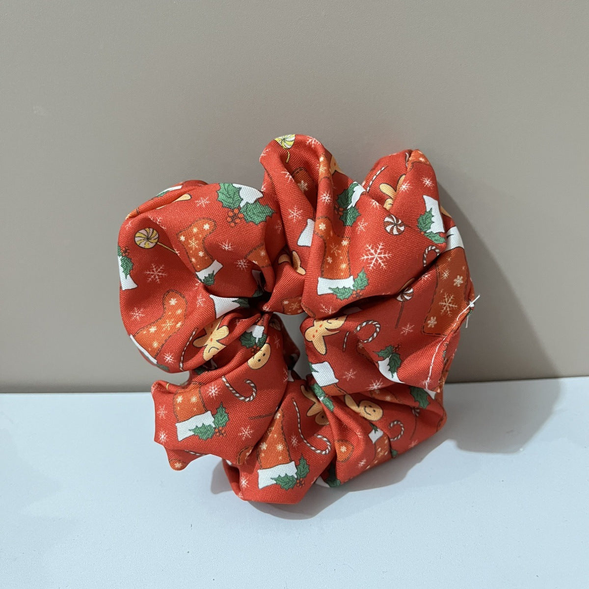 Wholesale Fabric Knotted  Gift Pine Tree Snowflake Striped Plaid Bow Hairband