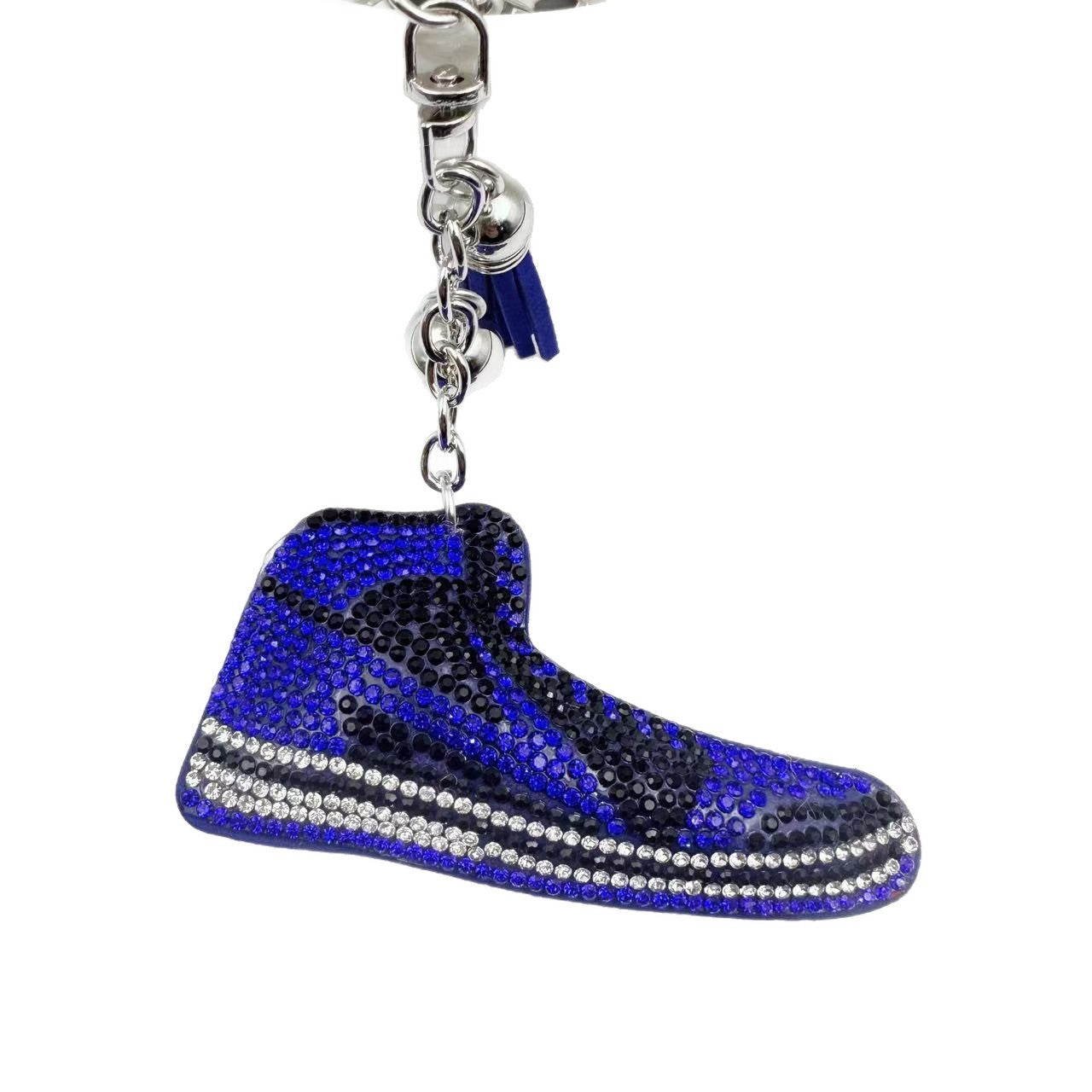 Wholesale Rhinestone Sneaker Keychain Crystal Shoe Charm For Bag Car Key Accessory