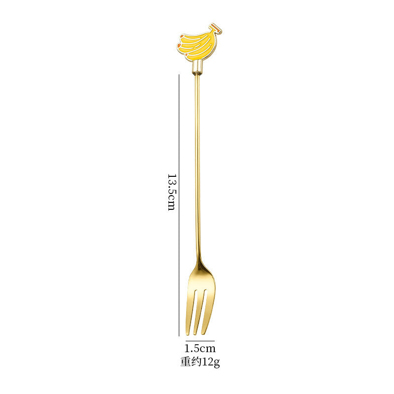 Wholesale spoon fork cartoon tableware cute dessert spoon Kitchenware