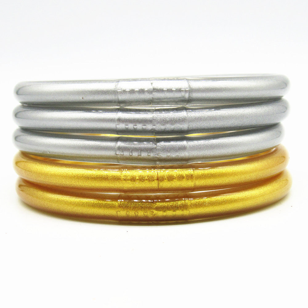 Wholesale 5-Layer Silicone Gold Powder Bracelet